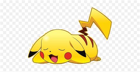 Sleepy Pikachu - Cute Sleepy Pikachu Emoji,Thunderbolt Emoji - free ...