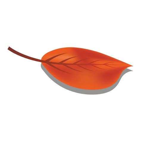 Brown leaf icon, realistic style 15661453 Vector Art at Vecteezy