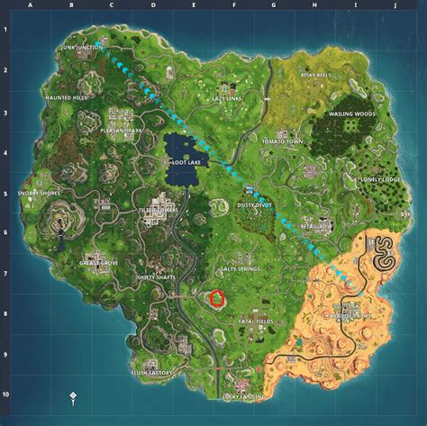 Fortnite: Follow the treasure map found in Flush Factory challenge - VG247