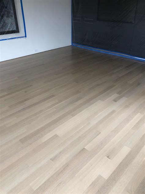 White Oak Wood Floor With Country White Stain Color - Midwest Hardwood ...