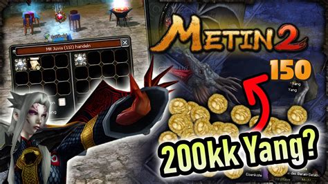 Metin2 DE [150] - 200kk Yang-Drop & Exze Dia tauschen! - YouTube