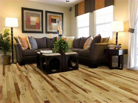 Living Room with Hickory Flooring - Decor Renewal | Comfortable living ...