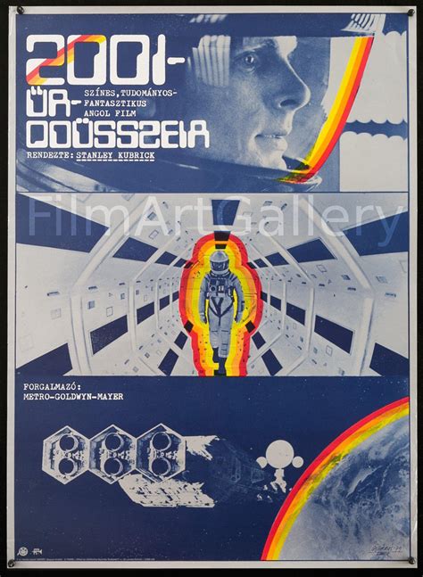 2001 Vintage Stanley Kubrick Hungarian Movie Poster