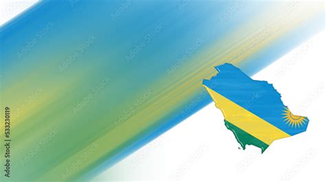 Map of Rwanda, flag map Stock Illustration | Adobe Stock