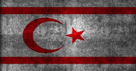 Grunge Flag Of Turkish Cyprus Stock Photo - Download Image Now - iStock