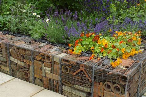 Gabion walls. | Garden retaining wall, Outdoor gardens, Garden structures