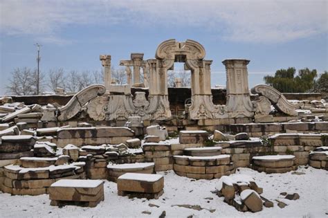 Yuanmingyuan Ruins Park stock image. Image of dashuifa - 13360797