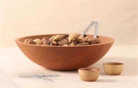 Wooden Nut Bowl and Nut Cracker Gift Set | NH Bowl and Board | New ...