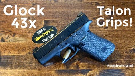 GLock 43x Gets Talon Grips (with a few install tips) - YouTube