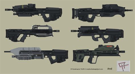 Halo Rifles by GoGlhEaD on DeviantArt