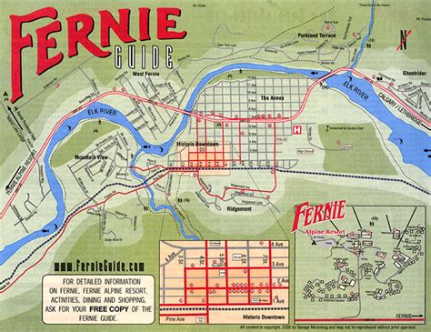 Maps of Fernie ski resort in Canada | SNO