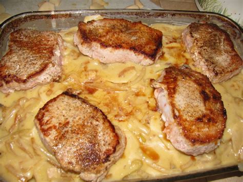 Pork Chop and Potato Casserole Recipe - loversrecipes