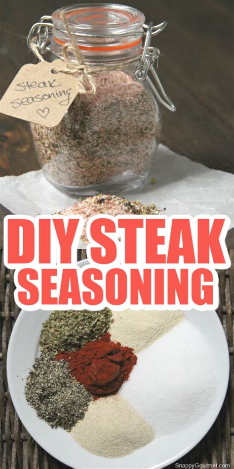 DIY Steak Seasoning (fun gift idea!) - Snappy Gourmet