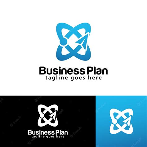 Premium Vector | Business plan logo design template