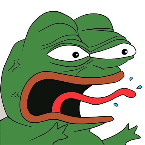 "Angry Pepe The Frog Meme (RARE)" by bitsnake | Redbubble