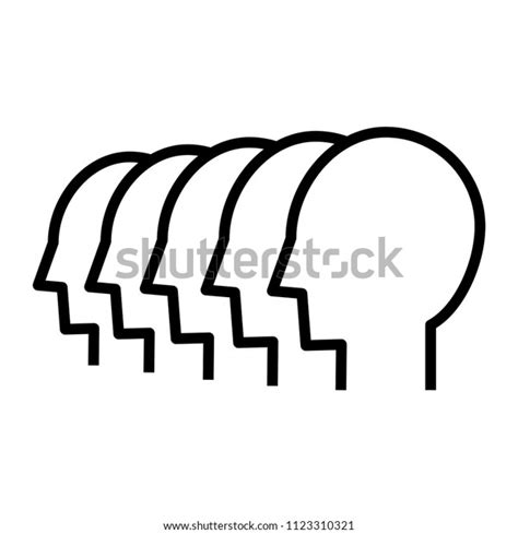 Headcount Icon Vector Illustration Stock Vector (Royalty Free) 1123310321