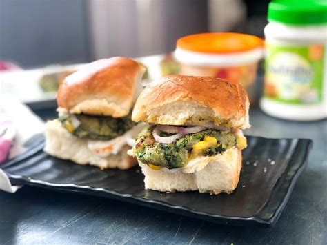 Homemade Vada Pav Recipe With Spinach Corn Tikki by Archana's Kitchen