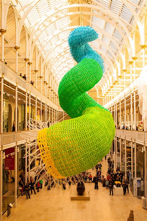 Pisces, Giant Double Helix Sculpture Made of 10,000 Balloons