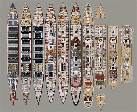 I recently posted a cross section of my Titanic, here are the decks ...