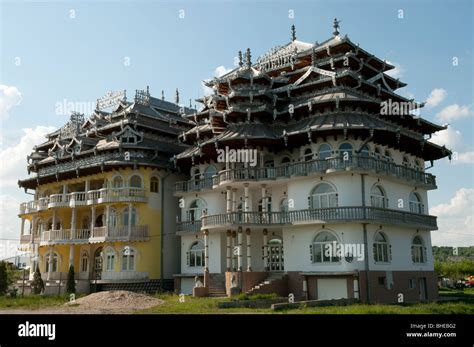 Roma Gypsy King House Campia Turzii Romania Eastern Europe Stock Photo ...