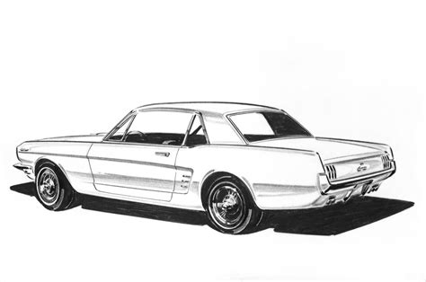 1962 Ford Mustang styling sketch | Ford mustang, Mustang, Mustang ii