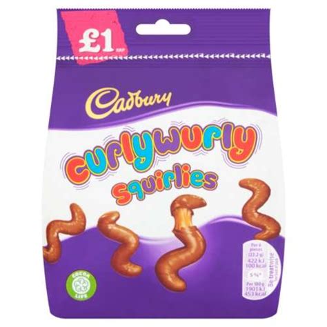 Cadbury Curly Wurly Squirlies Bag #1 95g (Pack of 10) - British ...