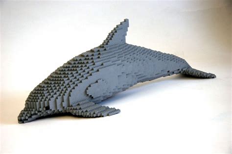 dolphin-4 | Lego animals, Lego creations, Lego sculptures