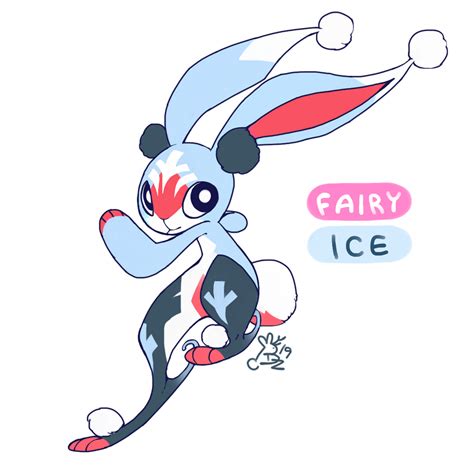 Fairy/Ice Fakemon by Leporidactic on DeviantArt