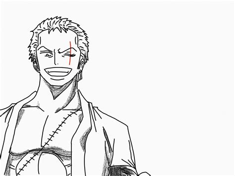 Zoro Sketch at PaintingValley.com | Explore collection of Zoro Sketch