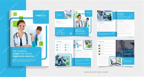 Premium Vector | Medical brochure template design layout 8 page premium ...