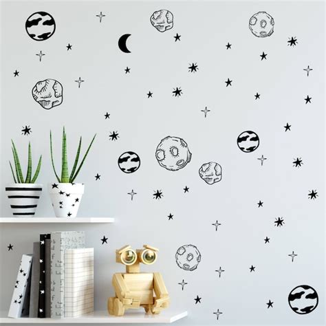 Planet wall decals Solar system sticker wall decor Astronomy | Etsy