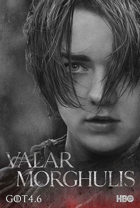 Valar Morghulis with Arya Poster - GeekAlerts