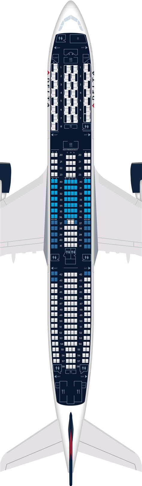 Airbus A330 900neo Seat Map Delta - Image to u