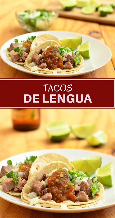 Tacos de Lengua with melt-in-your-mouth tender ox tongue, corn ...