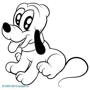 Mickey Mouse - Pluto | Disney coloring pages, Disney drawings, Cartoon ...