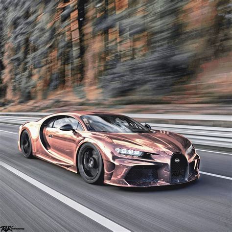 Chrome Rose Gold Bugatti Chiron Super Sport Shows "Mirror" Spec ...