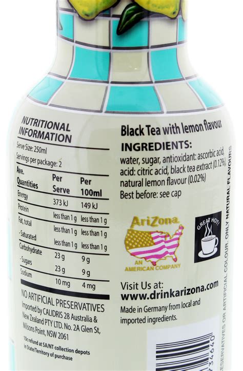 arizona iced tea ingredients