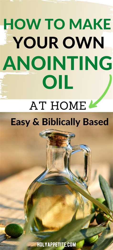 How to make your own anointing oil at home anointing oil recipe – Artofit