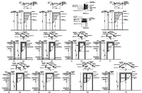 Door AutoCAD Drawing Download - Cadbull