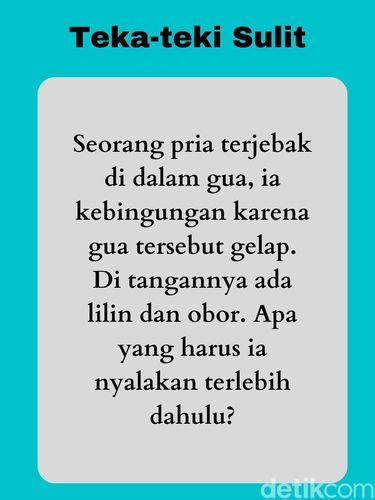 50 Teka-teki Sulit Logika dan Jawabannya, Lucu tapi Bikin Emosi