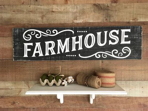 Large Country Farmhouse Sign,Rustic Charm,Country Kitchen Wall Art ...