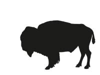 Bison Silhouette Clipart Free Stock Photo - Public Domain Pictures