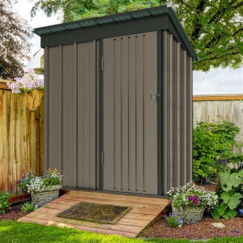 Buy UDPATIO Outdoor Storage Shed 5x3 FT, Metal Garden Shed for Bike ...