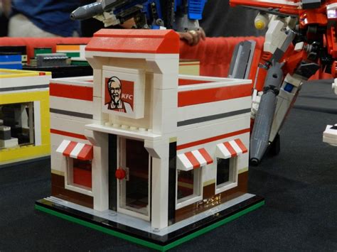 KFC Restaurant in LEGO | Lego creations, Lego modular, Kfc restaurant