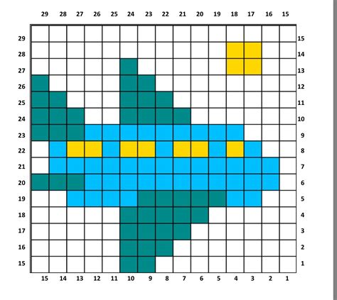 this c2c block is a 15 by 15 pixel square block which measures up to ...