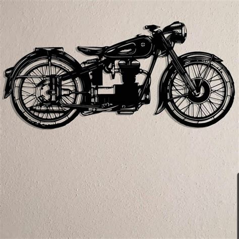 Metal Motorcycle Wall Art Metal Wall Decor Metal Art Motorbike | Etsy