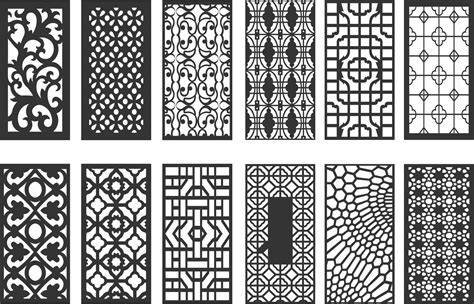 12 Pattern vectors dxf file for cnc - Cnc File