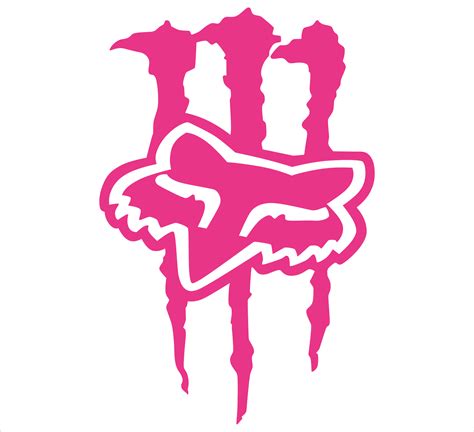 Pink Fox Racing Logo Bow