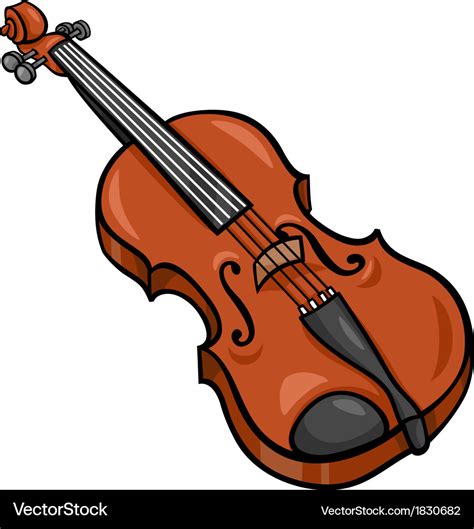 Violin cartoon clip art Royalty Free Vector Image