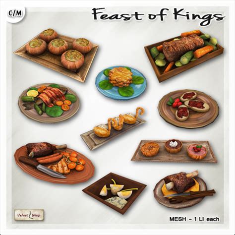 Second Life Marketplace - [V/W] Feast of Kings - Medieval Food Fatpack ...